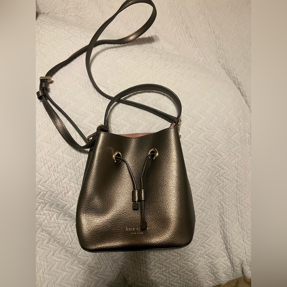Kate Spade Gold Mini Bucket Bag